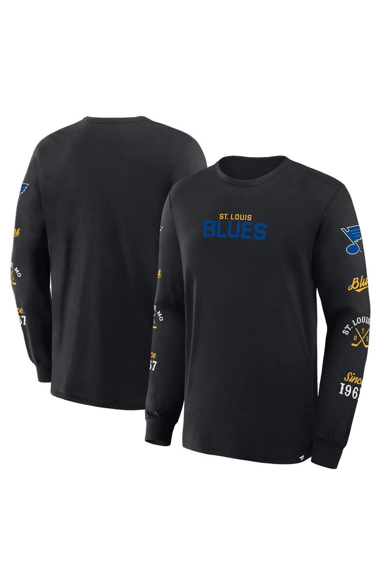 FANATICS Men's Fanatics Black St. Louis Blues Boxed In Legacy Long Sleeve T-Shirt, Main, color, Black