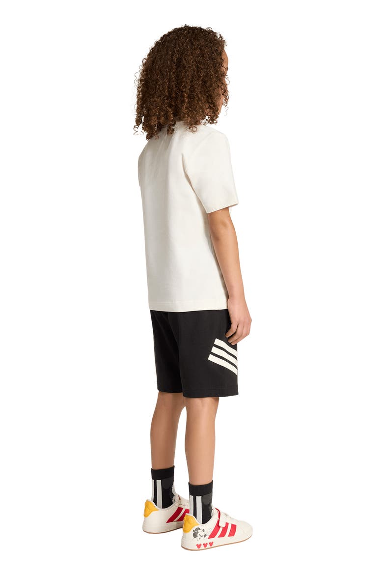 x Disney Kids' Mickey Mouse Graphic T-Shirt & Shorts Set, Alternate, color, OFF WHITE/ BLACK
