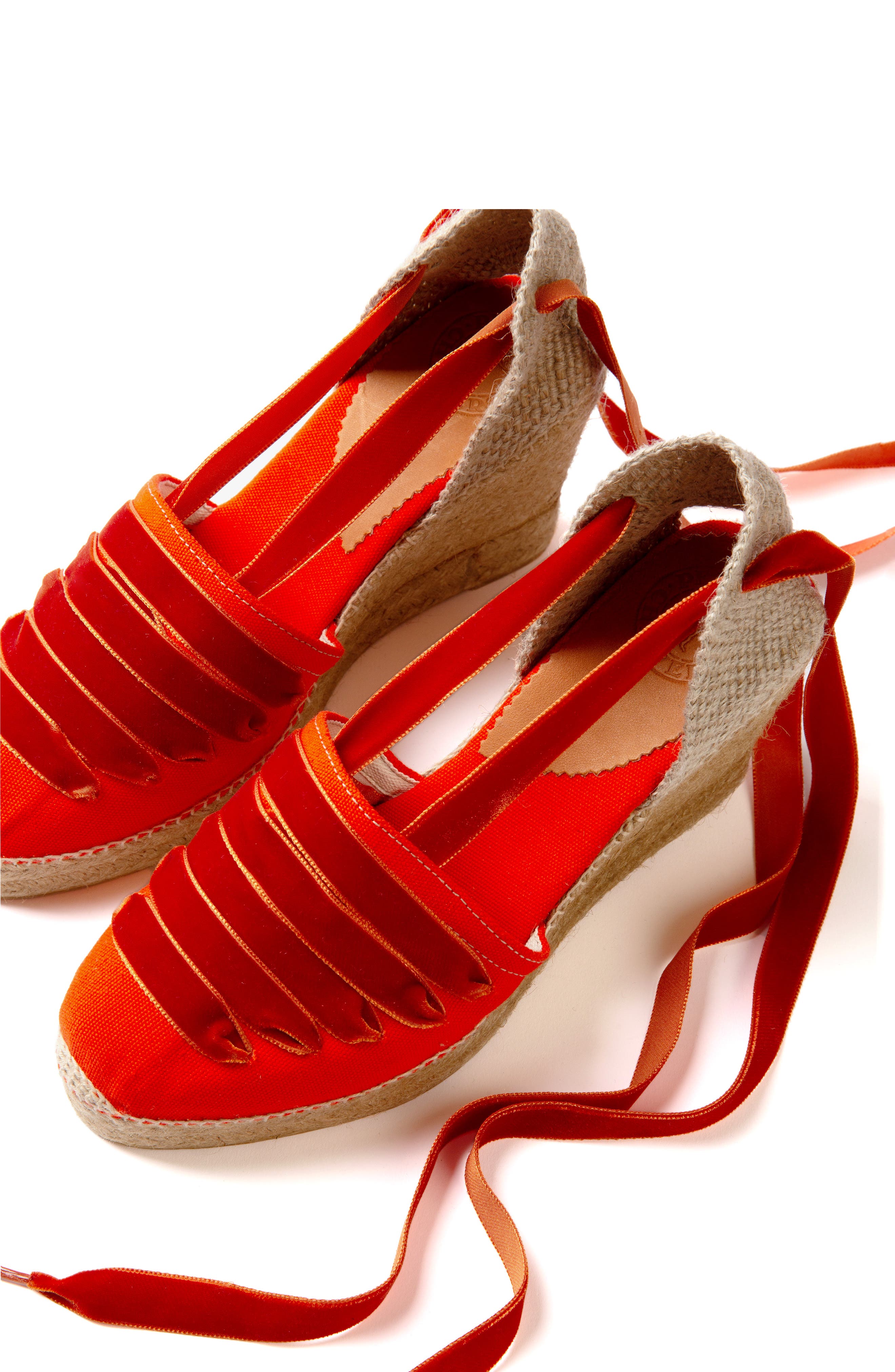 Penelope Chilvers High Valenciana Dali Espadrille Wedge Sandal, Alternate, color, 