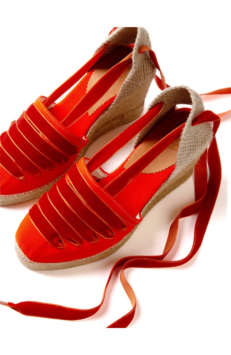 Penelope Chilvers High Valenciana Dali Espadrille Wedge Sandal, Alternate, color,
