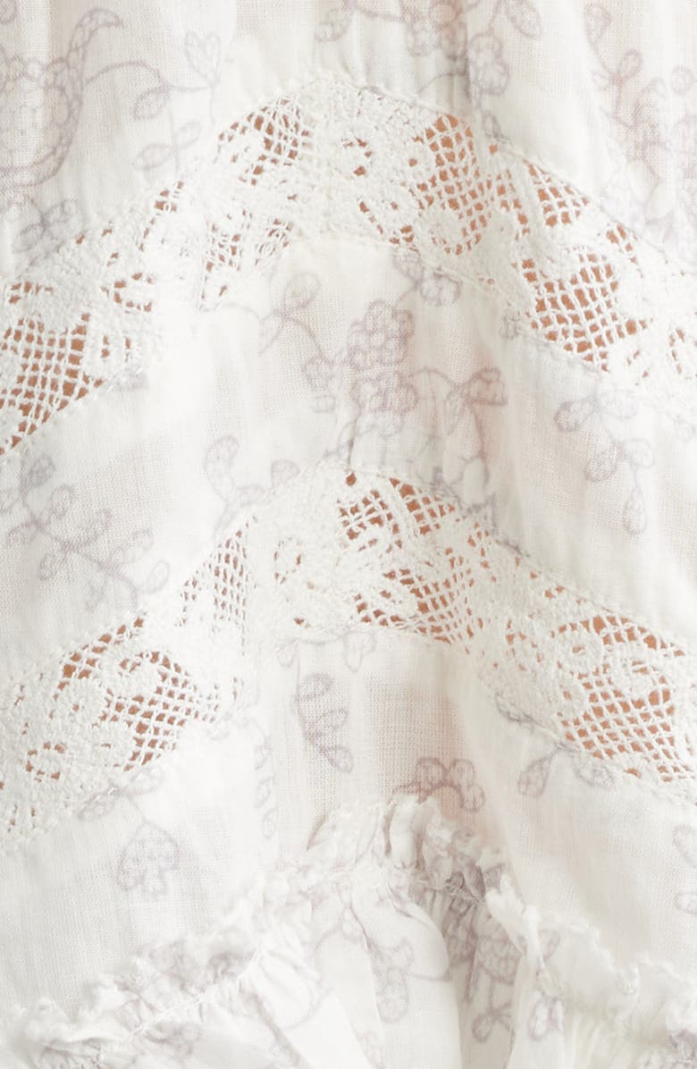 LoveShackFancy Faelith Lace Trim Camisole, Alternate, color, Chantilly