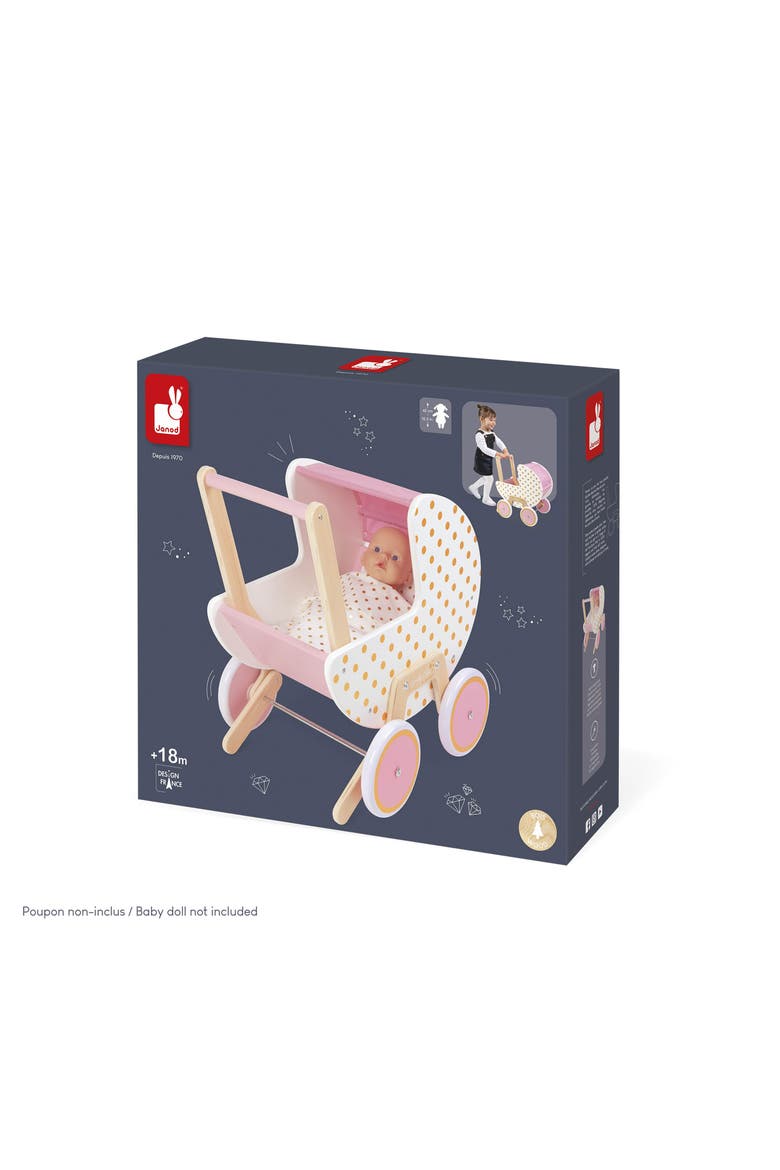 Candy Chic Pram for Baby Doll, Alternate, color, PINK