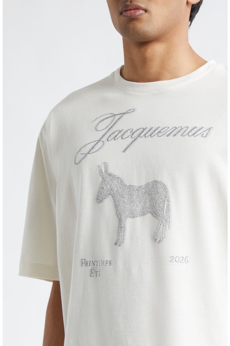 Le T-Shirt Âne Graphic T-Shirt, Alternate, color, DONKEY JACQUARD WHITE