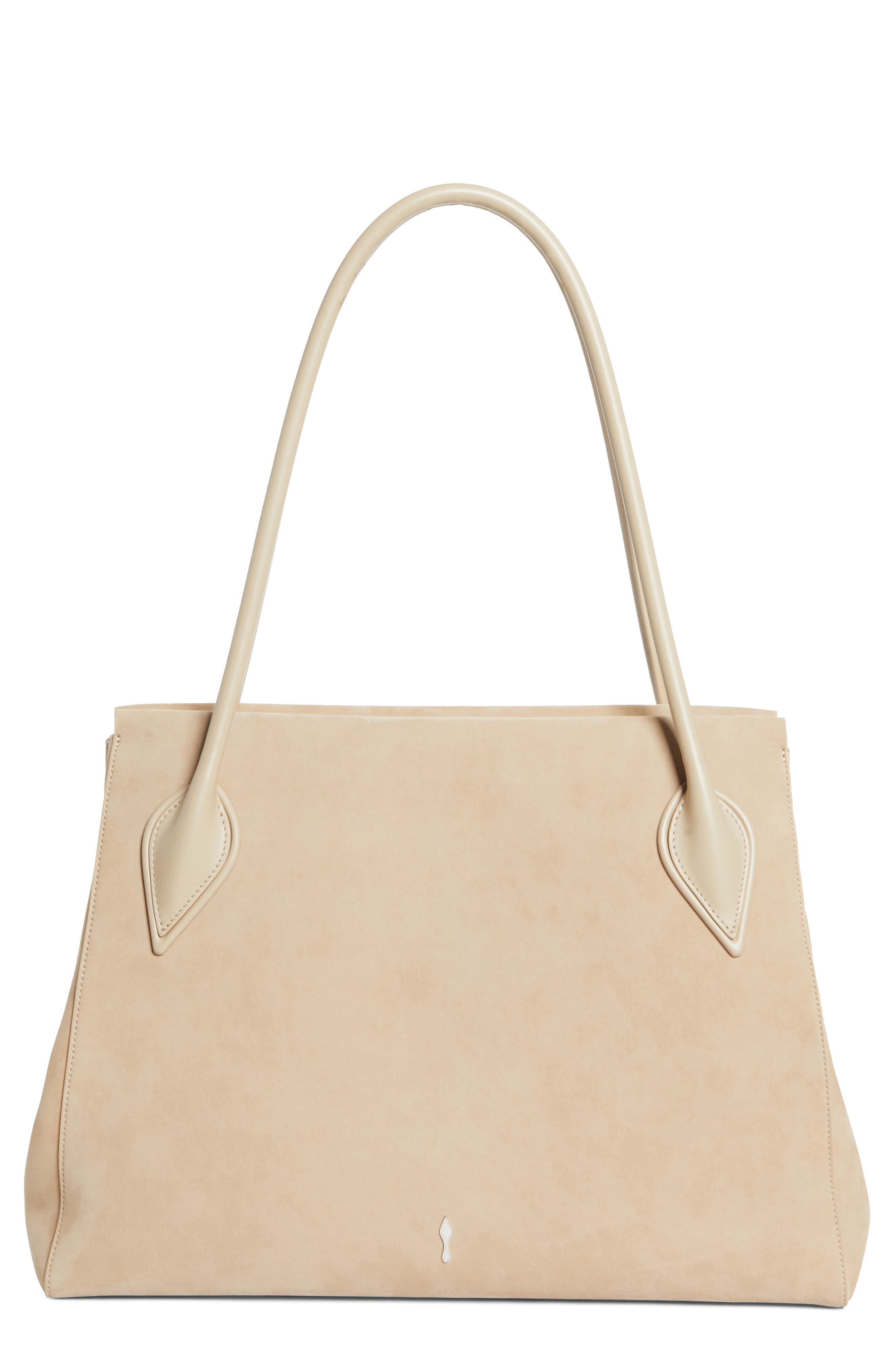 Christian Louboutin Large Nubuck Leather East/West Tote, Main, color, F702 Saharienne