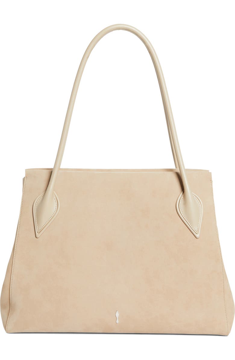 Christian Louboutin Large Nubuck Leather East/West Tote, Main, color, F702 Saharienne