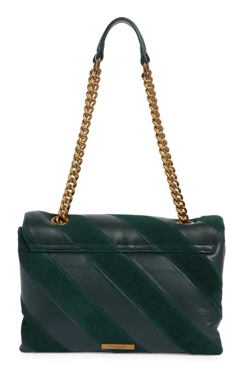 Kurt Geiger London Large Soho Leather Shoulder Bag In Green