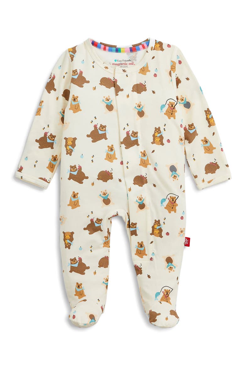 Kids' Beary Silly Modal Footie, Main, color, BEIGE