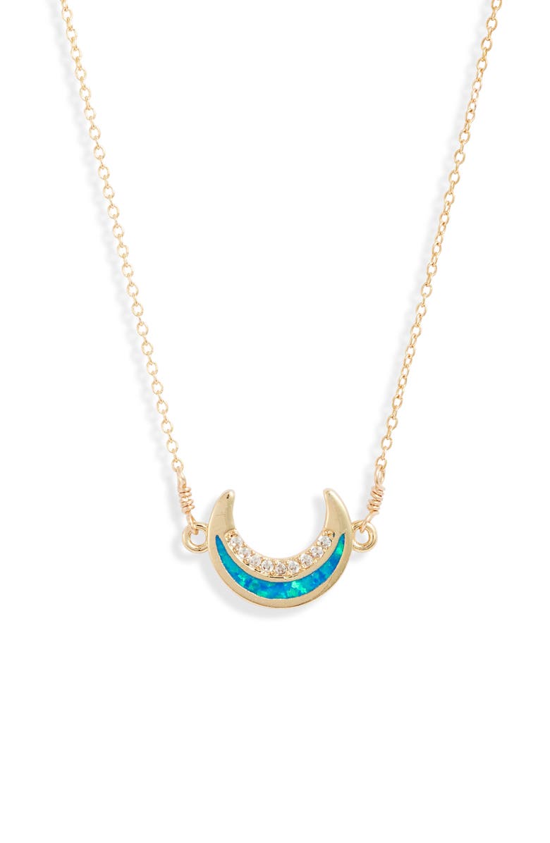 Set & Stones Saylor Moon Pendant Necklace, Main, color, 