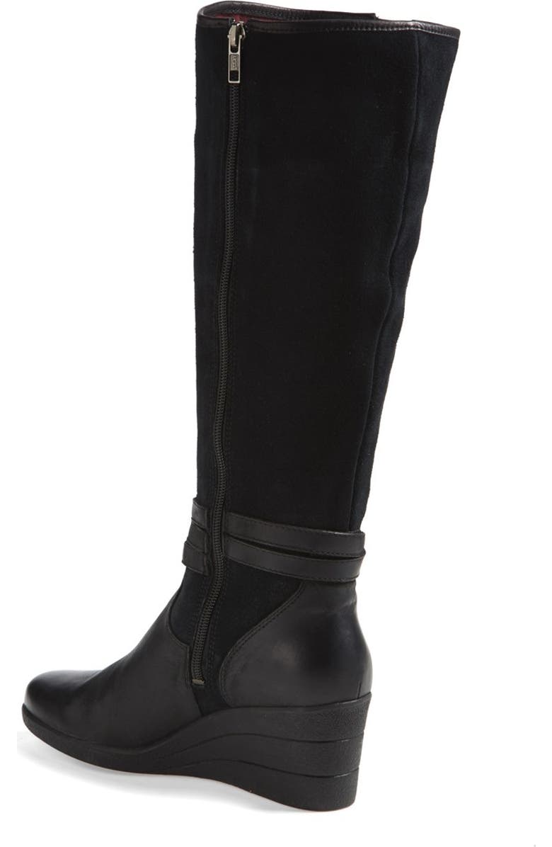 UGG<sup>®</sup> 'Lesley' Waterproof Suede Wedge Knee High Boot, Alternate, color,