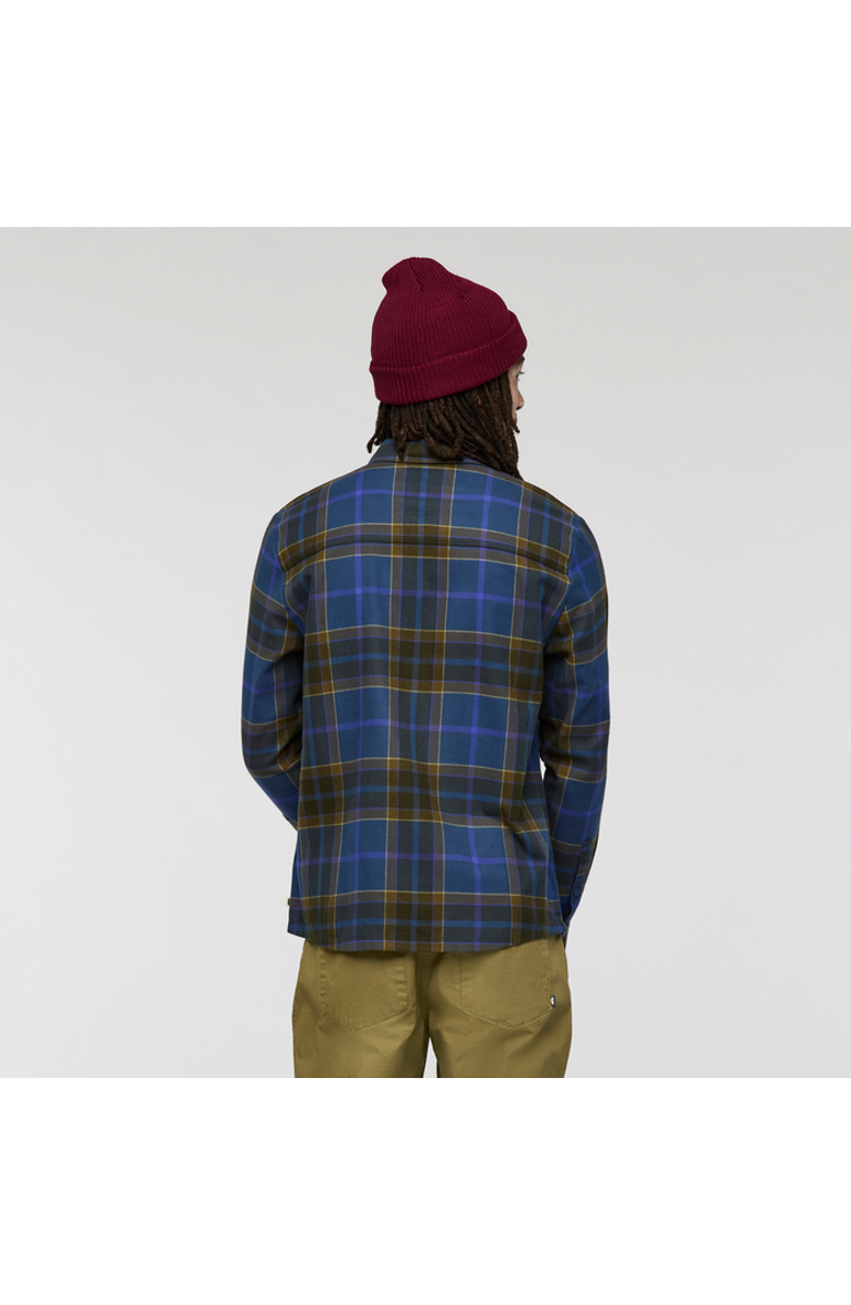 Cotopaxi Quedo Flannel Shirt - Men's, Alternate, color, Deep Sea Plaid