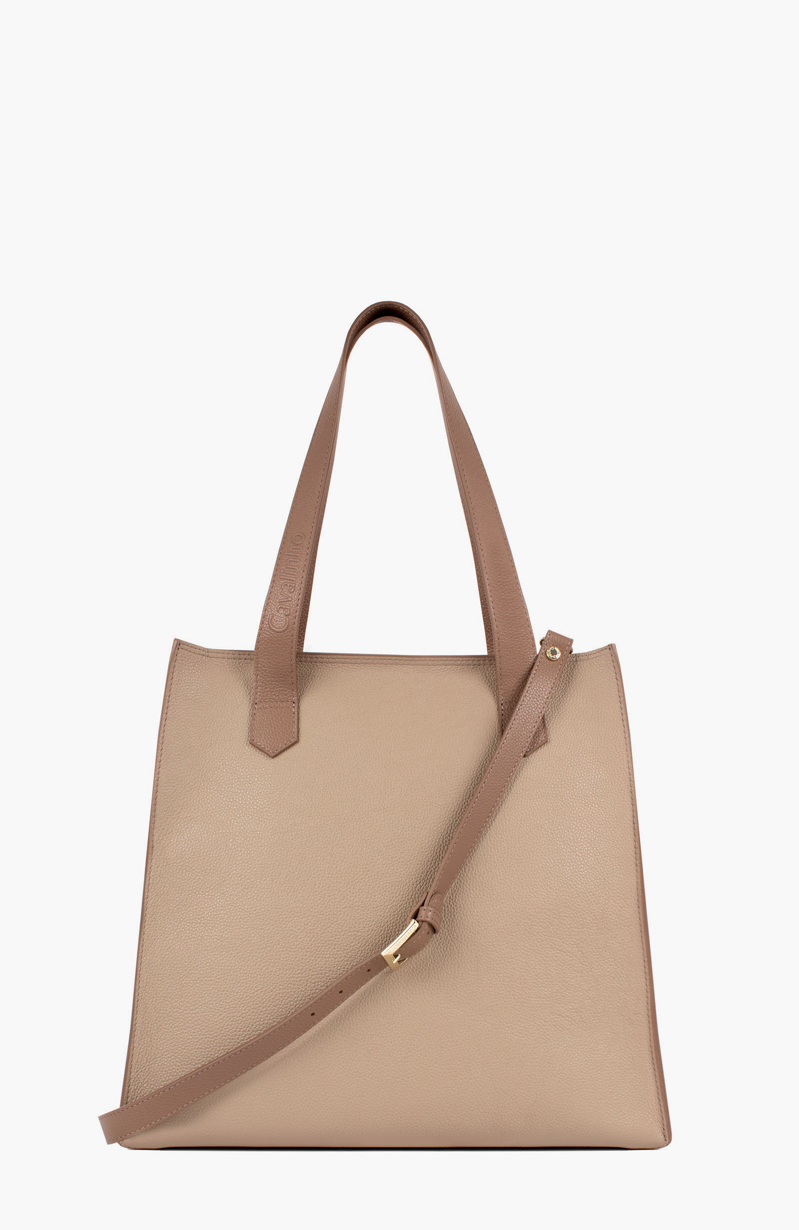Signature CV by Cavalinho Leather Tote Bag 645, Alternate, color, Sand / Beige