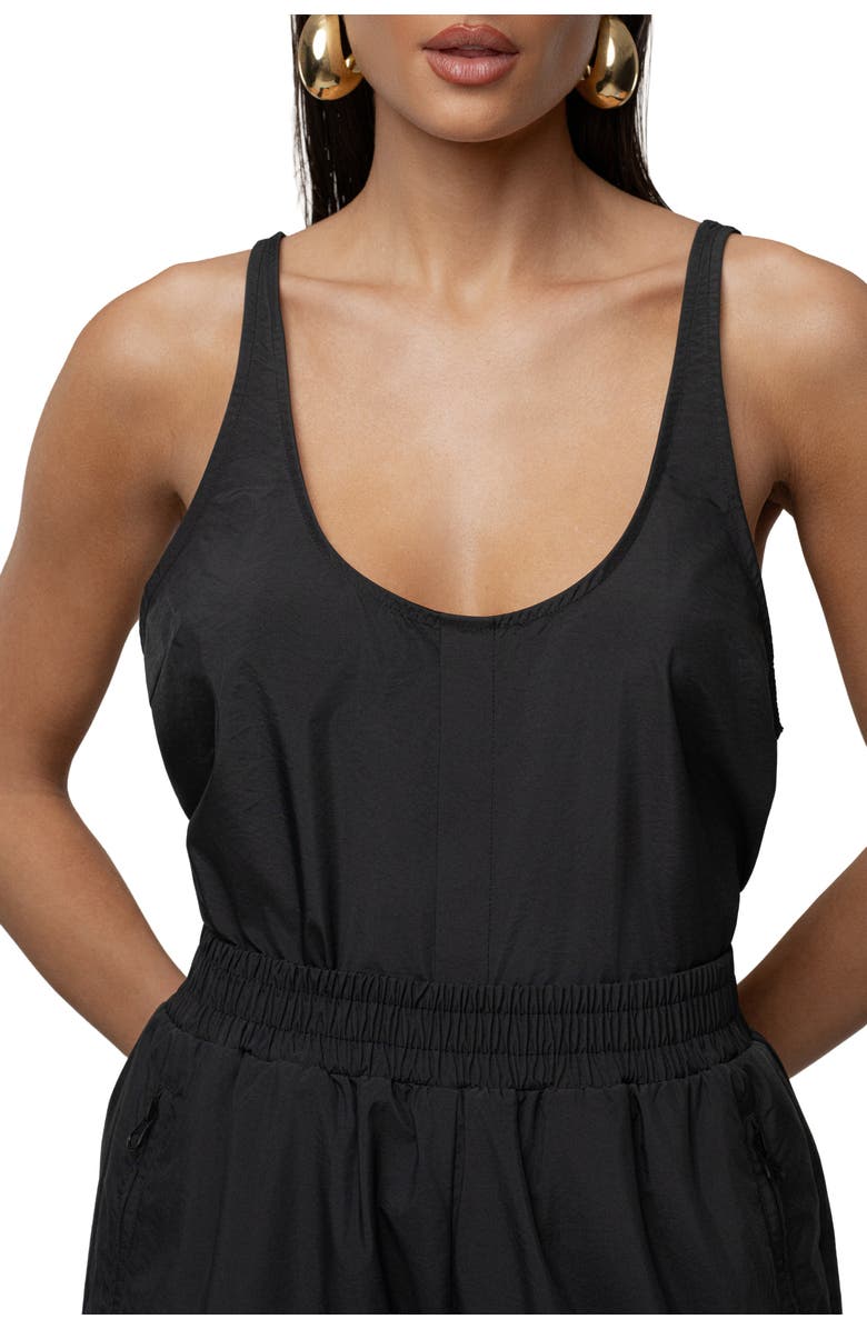 JLUXLABEL Active Scoop Neck Top, Alternate, color, Black