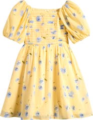 abercrombie kids Kids' Cotton Puff Sleeve Cotton Voile Sundress