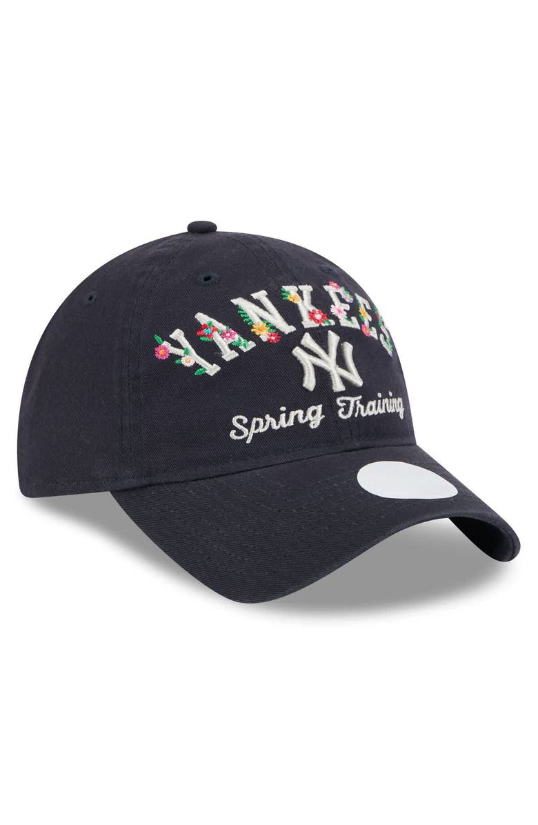 New Era Women's New Era Navy New York Yankees 2025 Spring Training Floral 9TWENTY Adjustable Hat, Alternate, color,