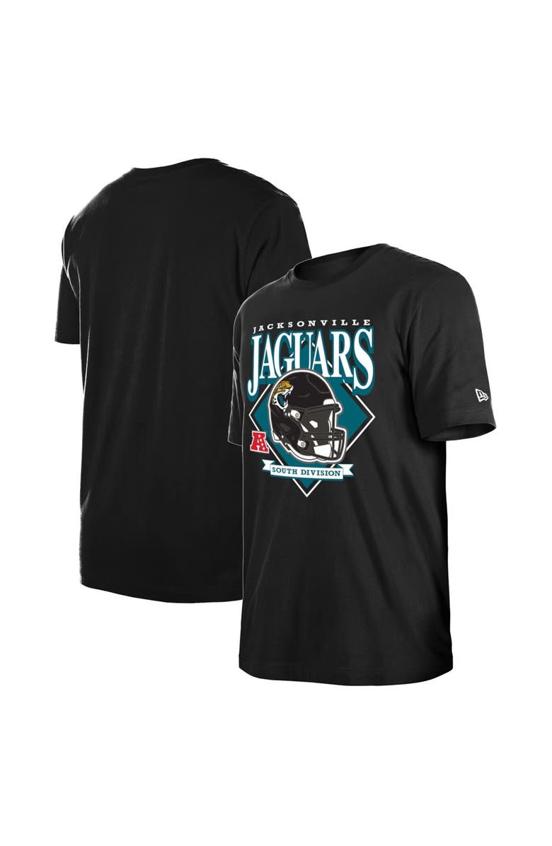 New Era Men's New Era Black Jacksonville Jaguars Team Logo T-Shirt, Alternate, color, Black