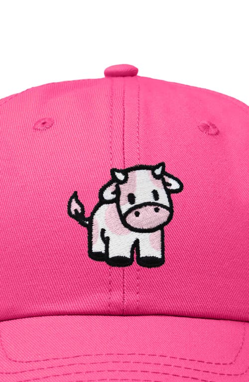 DALIX DALIX STRAWBERRY COW EMBROIDERED CAP 