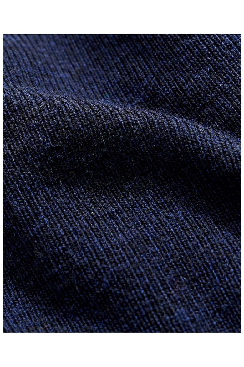Bishop Rib Wool & Cotton Sweater, Alternate, color, CARBON BLUE