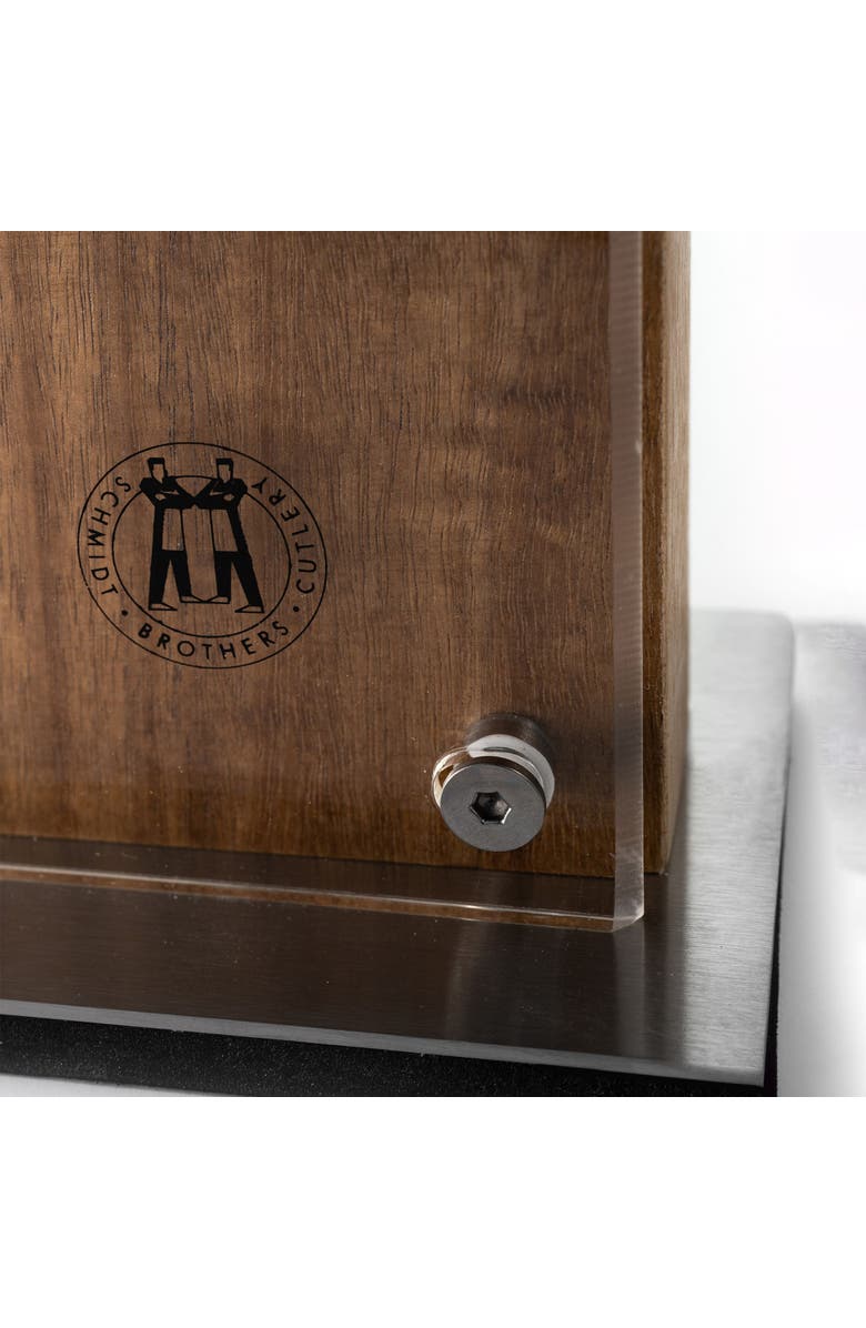 Schmidt Brothers Cutlery Acacia Downtown Knife Block, Alternate, color, Brown