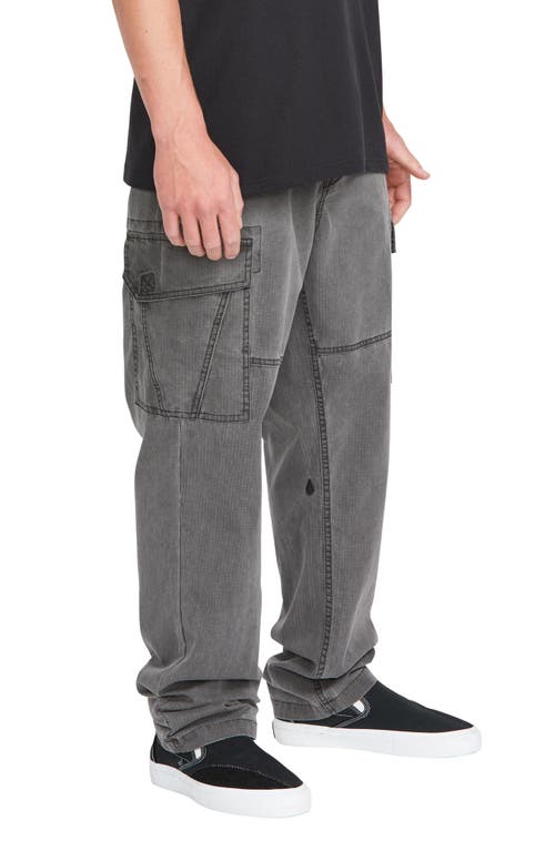 Volcom Team Cotton Ripstop Cargo Pants in Stealth 