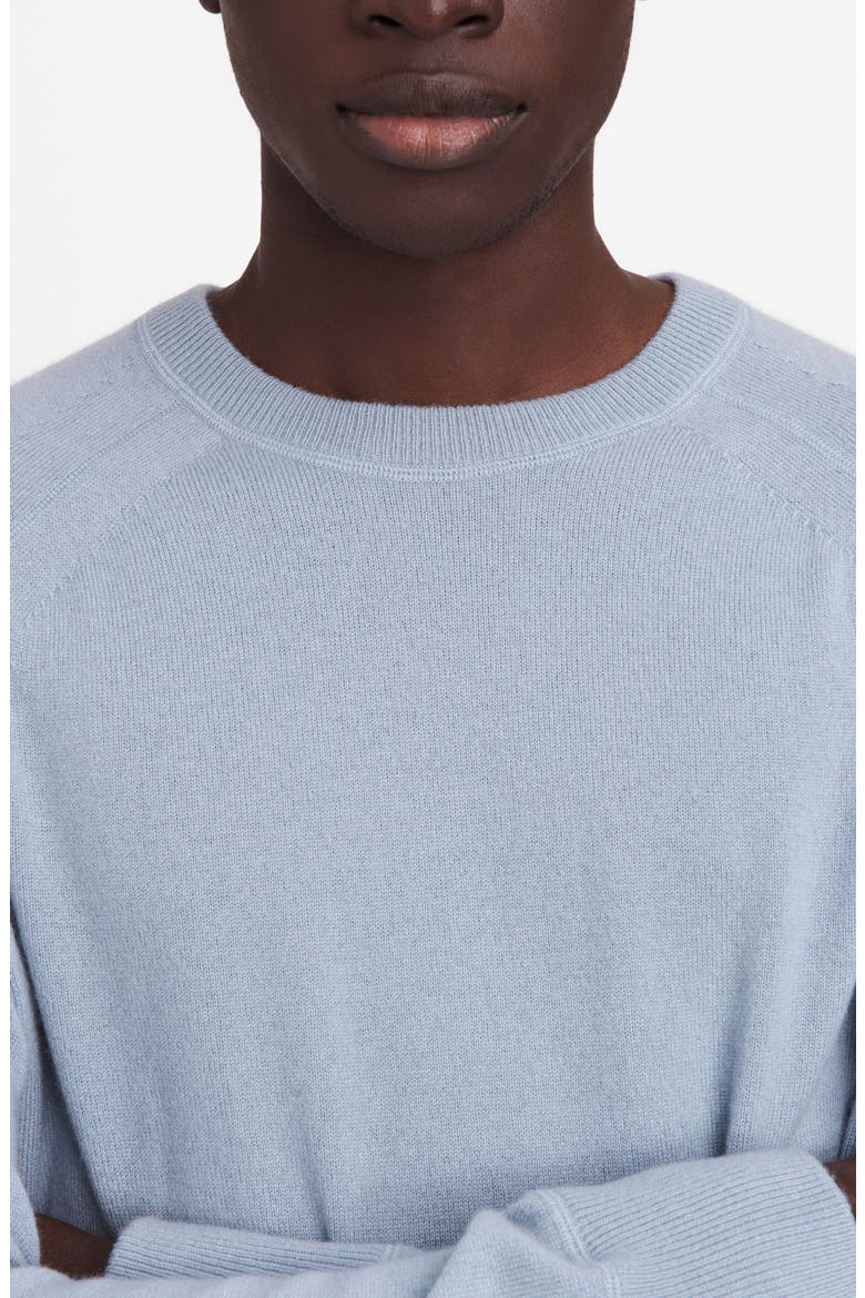 Harlow Cotton & Cashmere Raglan Sweater, Alternate, color, DUSTY BLUE
