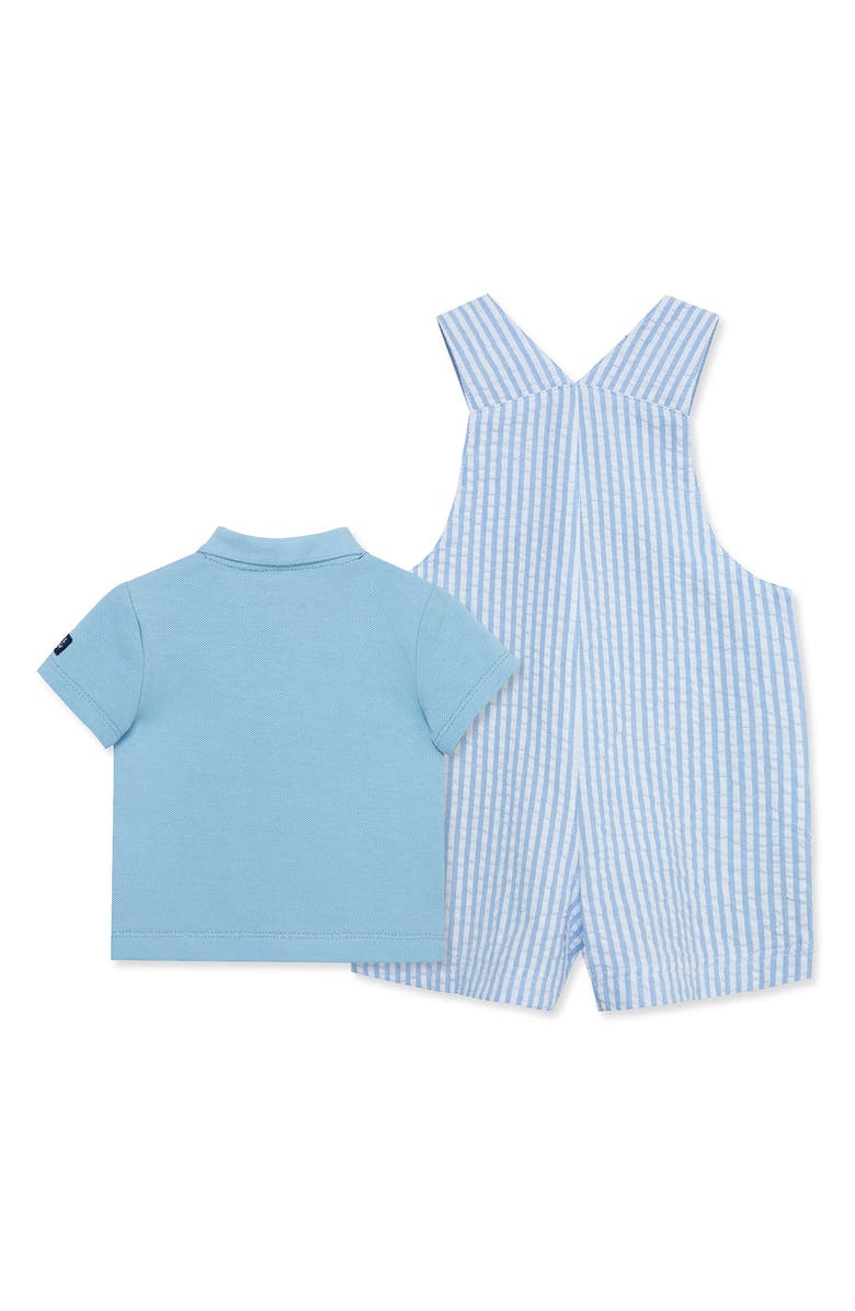 Little Me Sailboat Polo & Shortalls Set, Alternate, color, 