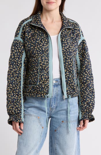 Cropped Quilted Jacket