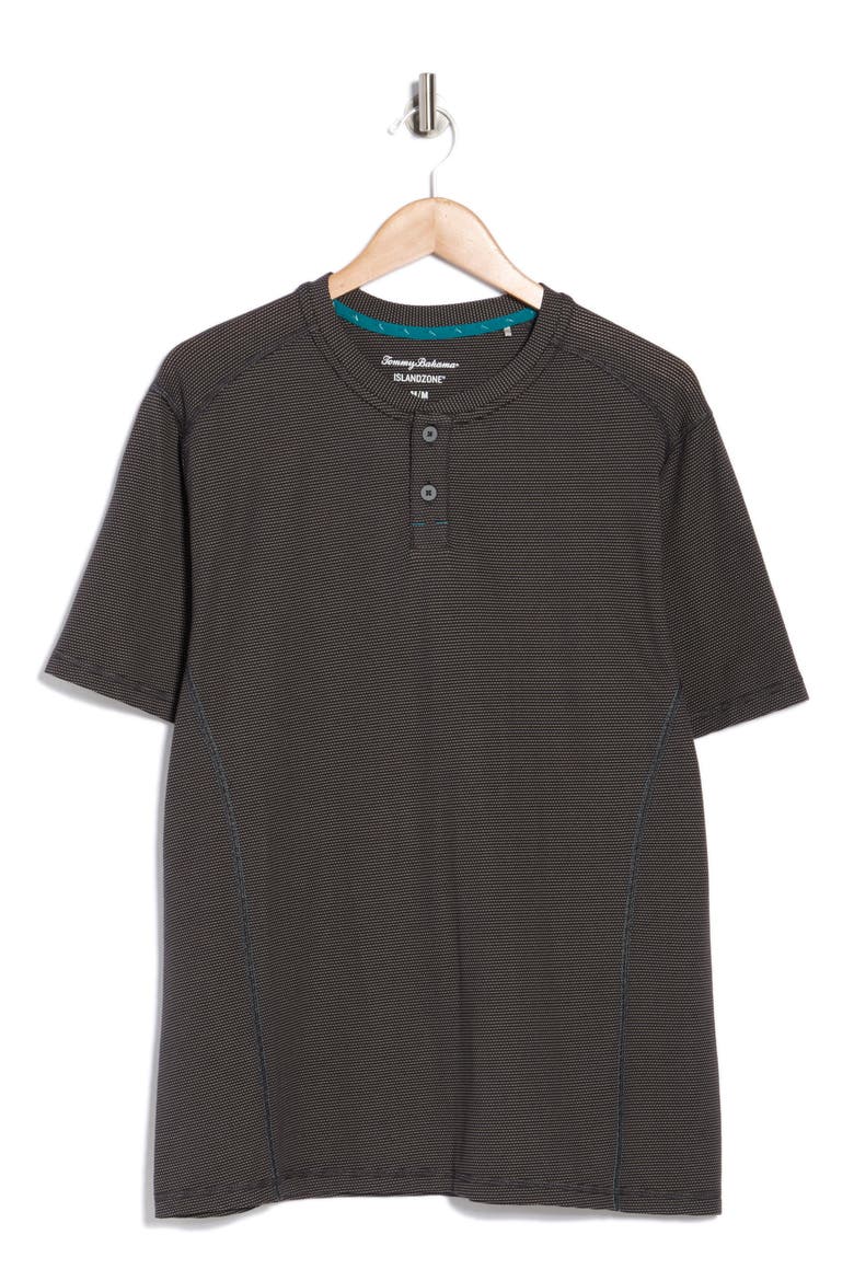 Weekend Player IslandZone® Henley, Alternate, color, BLACK