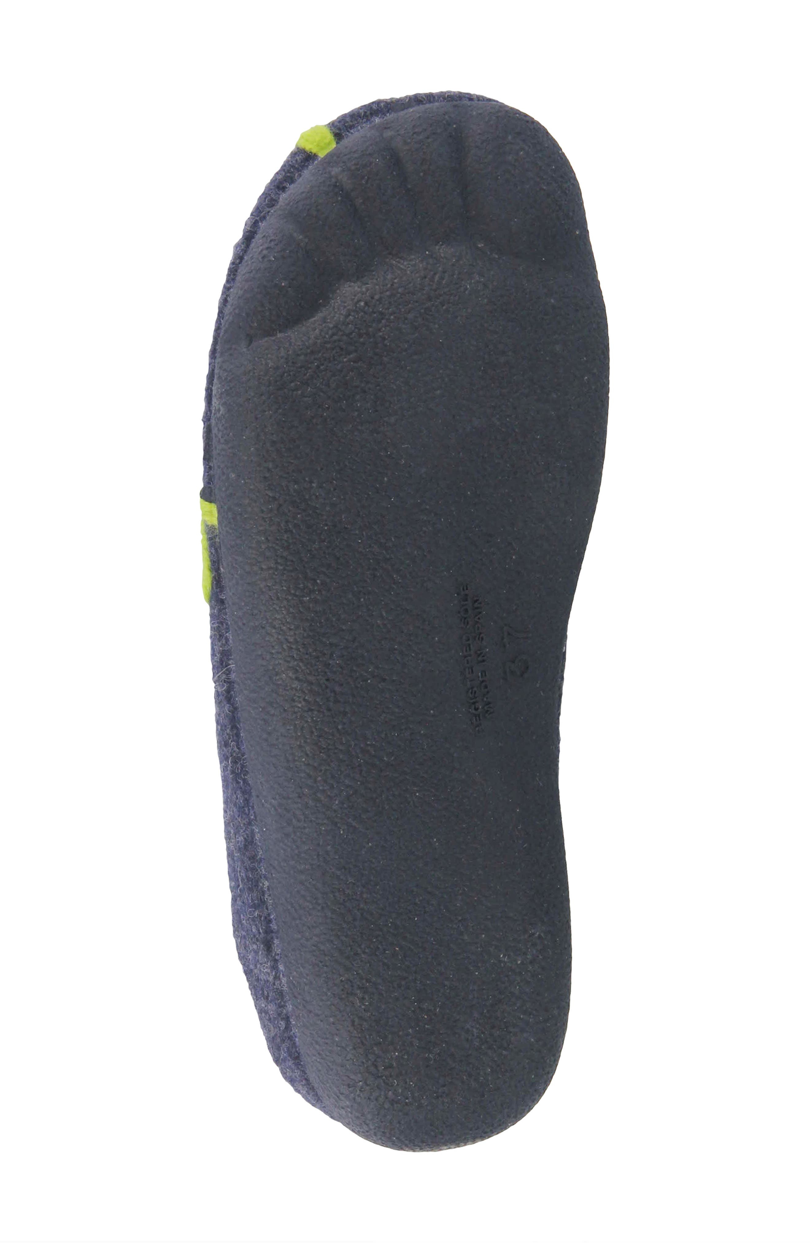 Flexus by Spring Step Posie Scuff Slipper, Alternate, color, Navy