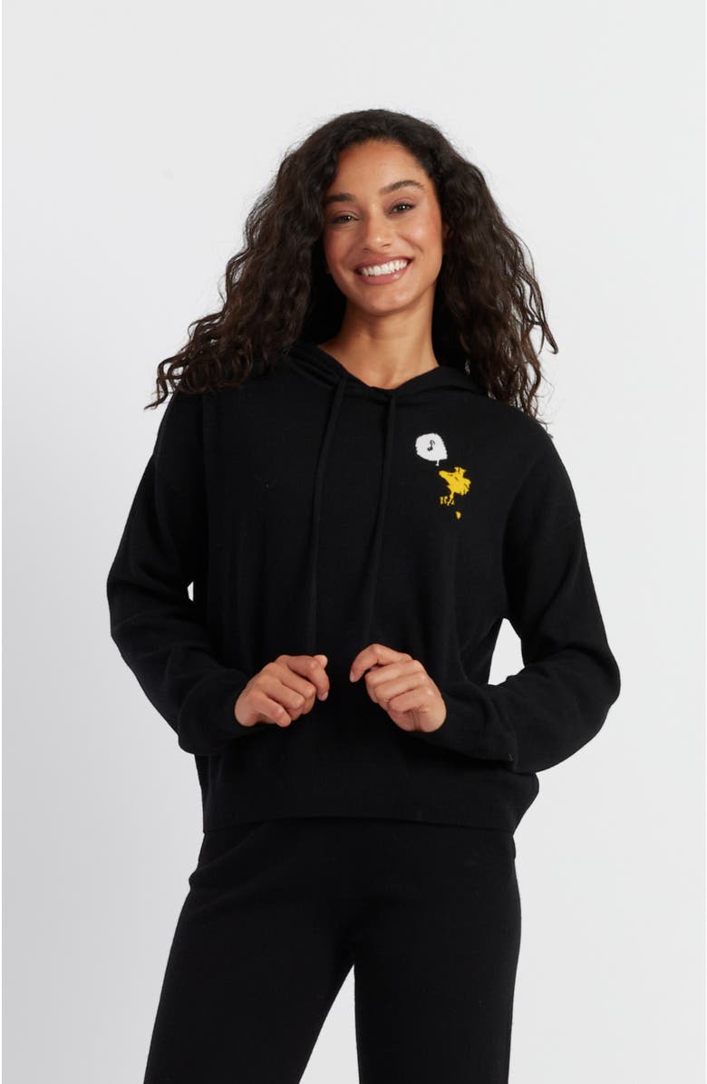Chinti & Parker Snoopy Music Wool Cashmere Hoodie, Main, color, 