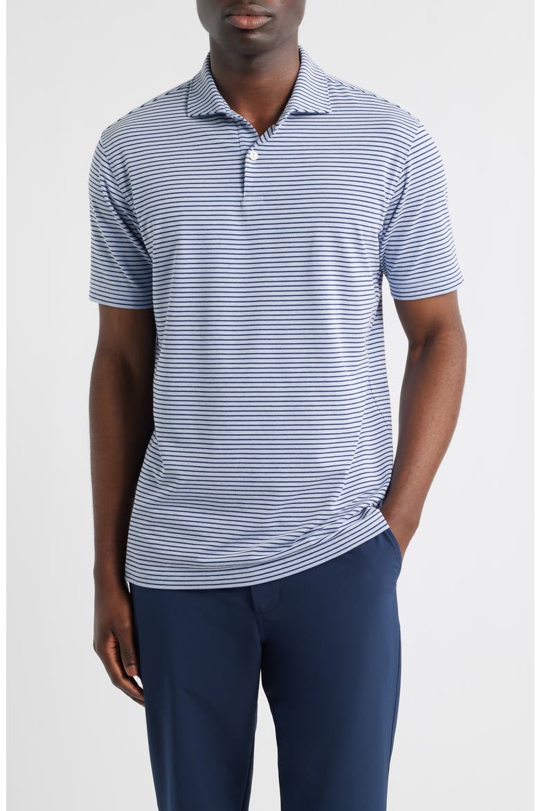 Crown Crafted Albatross Pima Cotton Blend Polo, Main, color, DUSK BLUE