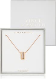Vince Camuto Geo Pavé Pendant Necklace