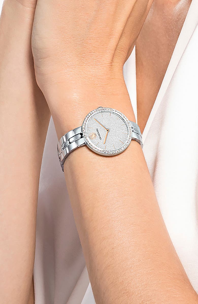 Swarovski Cosmopolitan Bracelet Watch, 40mm, Alternate, color, Silver