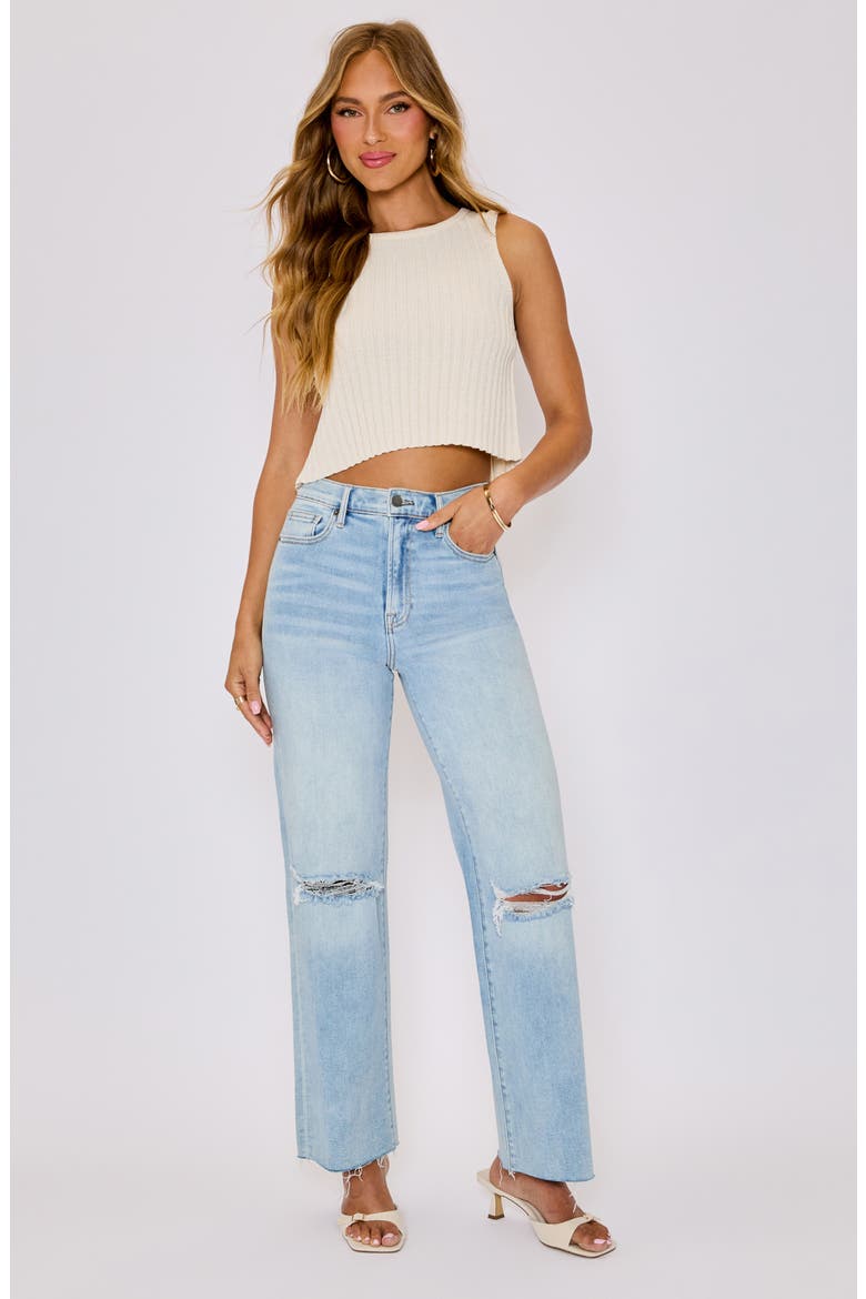 Jodie Rib Sleeveless Sweater, Alternate, color, CREAM