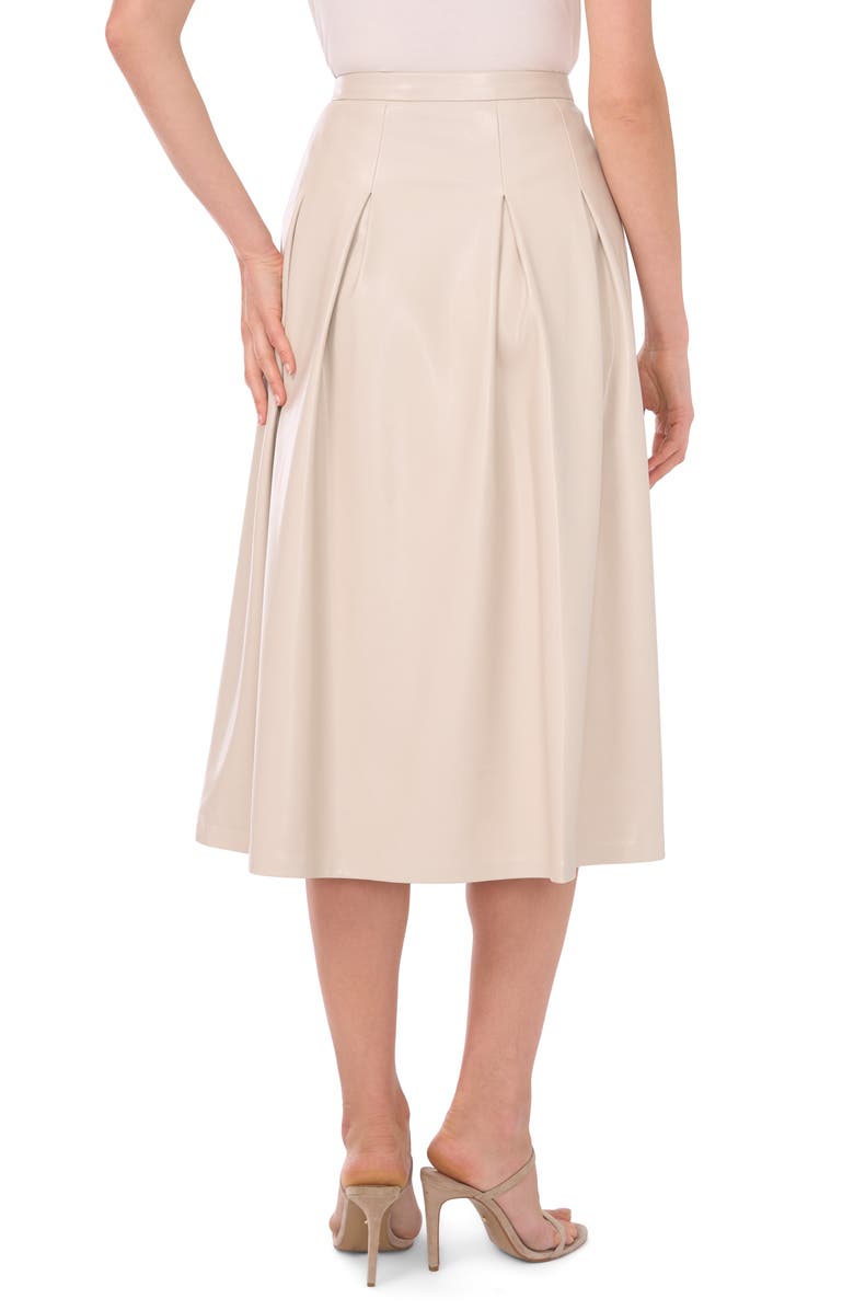 Halogen<sup>®</sup> Faux Leather Skirt, Alternate, color, Moonbeam