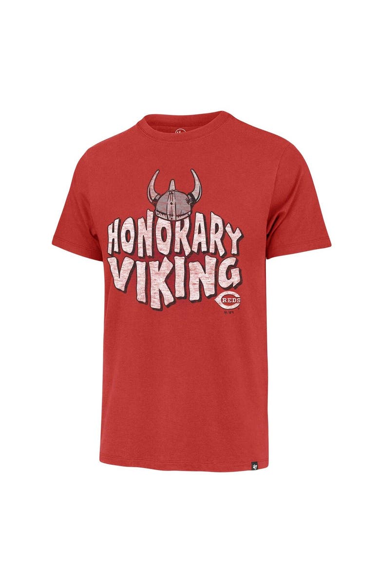 '47 Men's '47  Red Cincinnati Reds HR Celebration T-Shirt, Alternate, color, Red