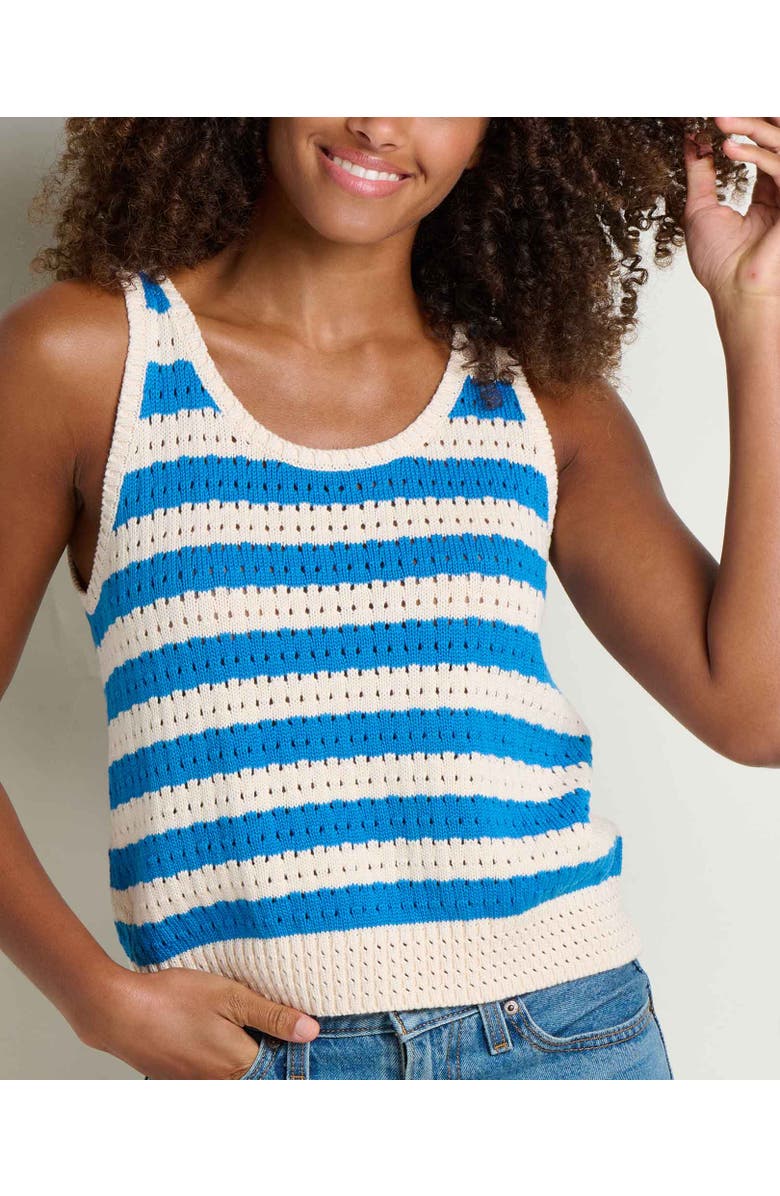 Toad & Co Bianca Pointelle Tank, Alternate, color, Salt Pattern