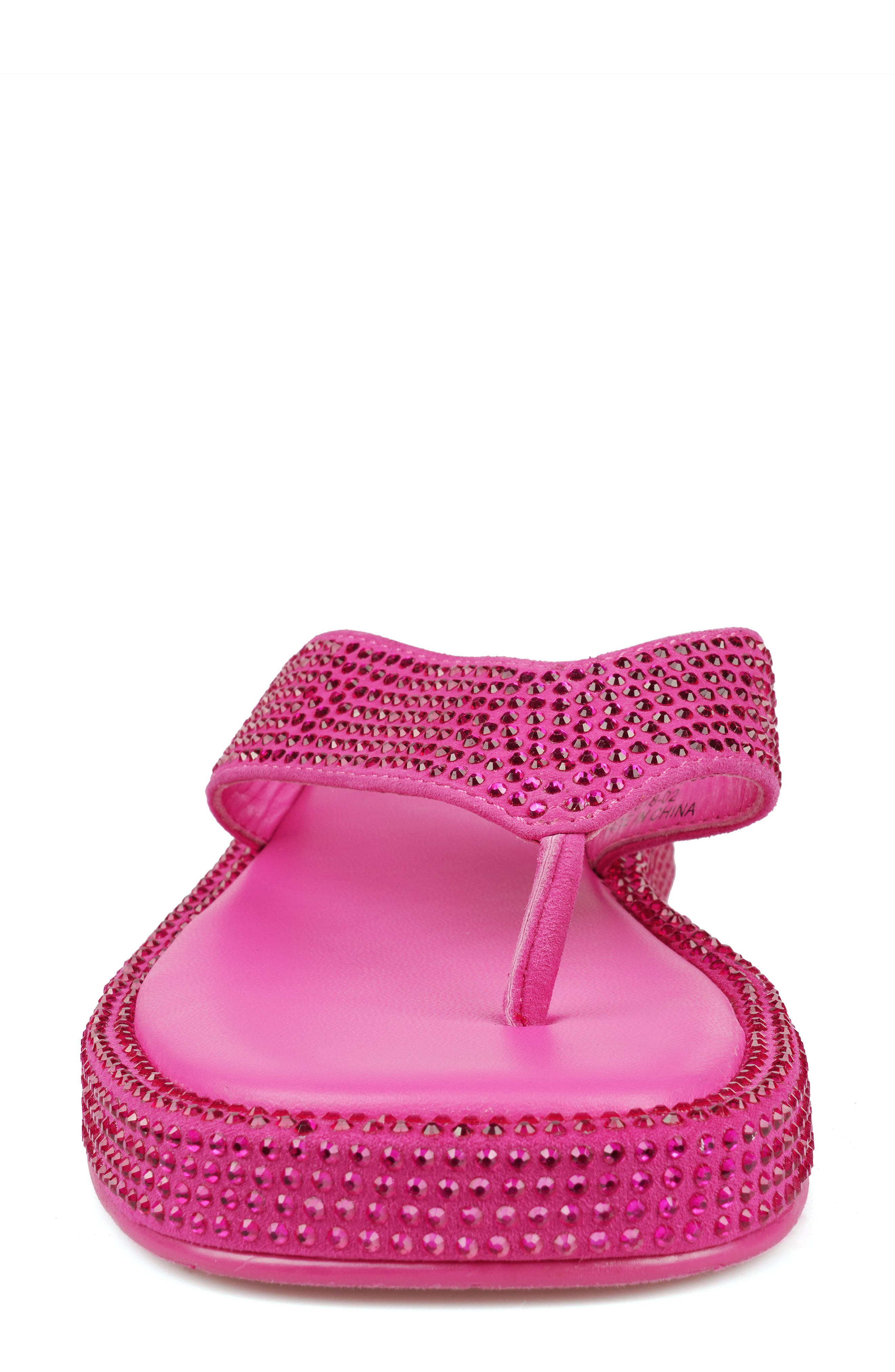 ZIGI Rosmery Platform Flip Flop, Alternate, color, Fuschia Suede