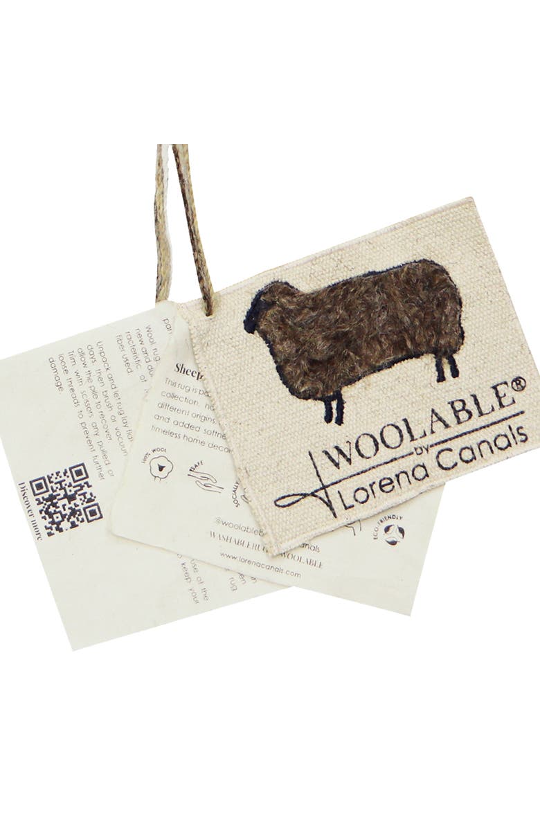 Lorena Canals Woolable rug Steppe, Alternate, color, Sheep Brown