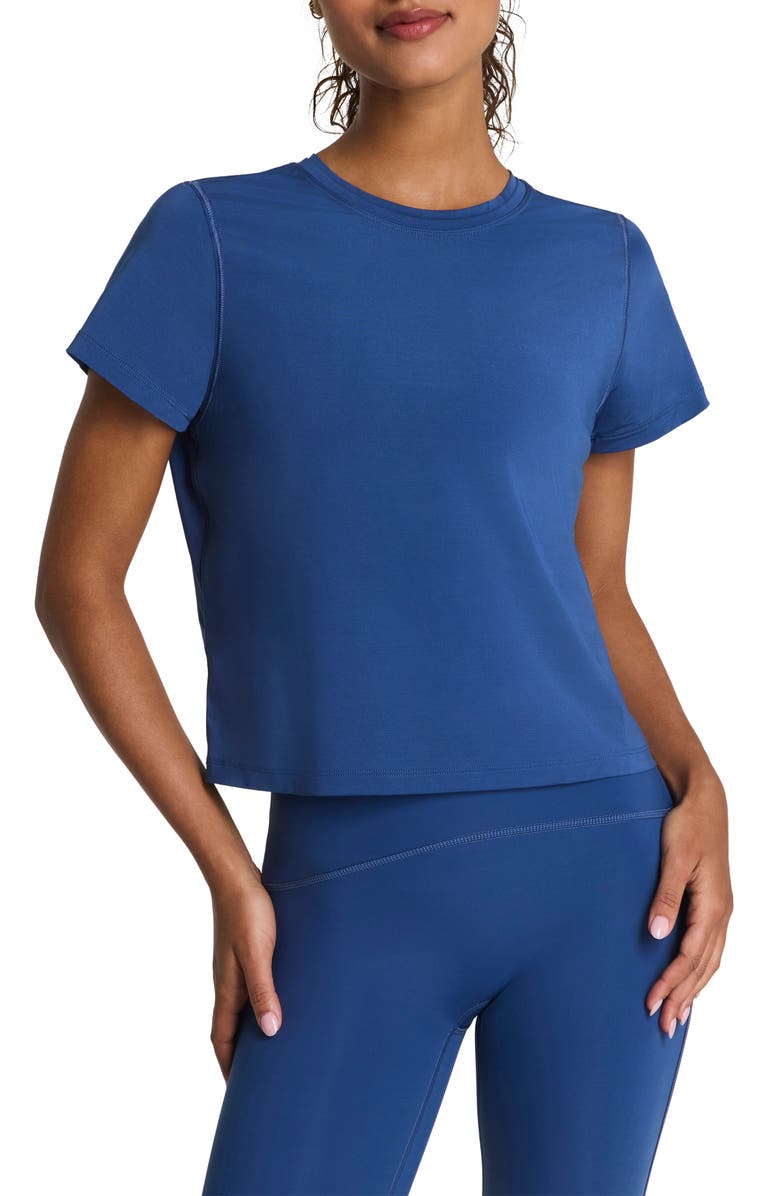 SPANX<sup>®</sup> Keep Chill T-Shirt, Main, color, Faded Indigo