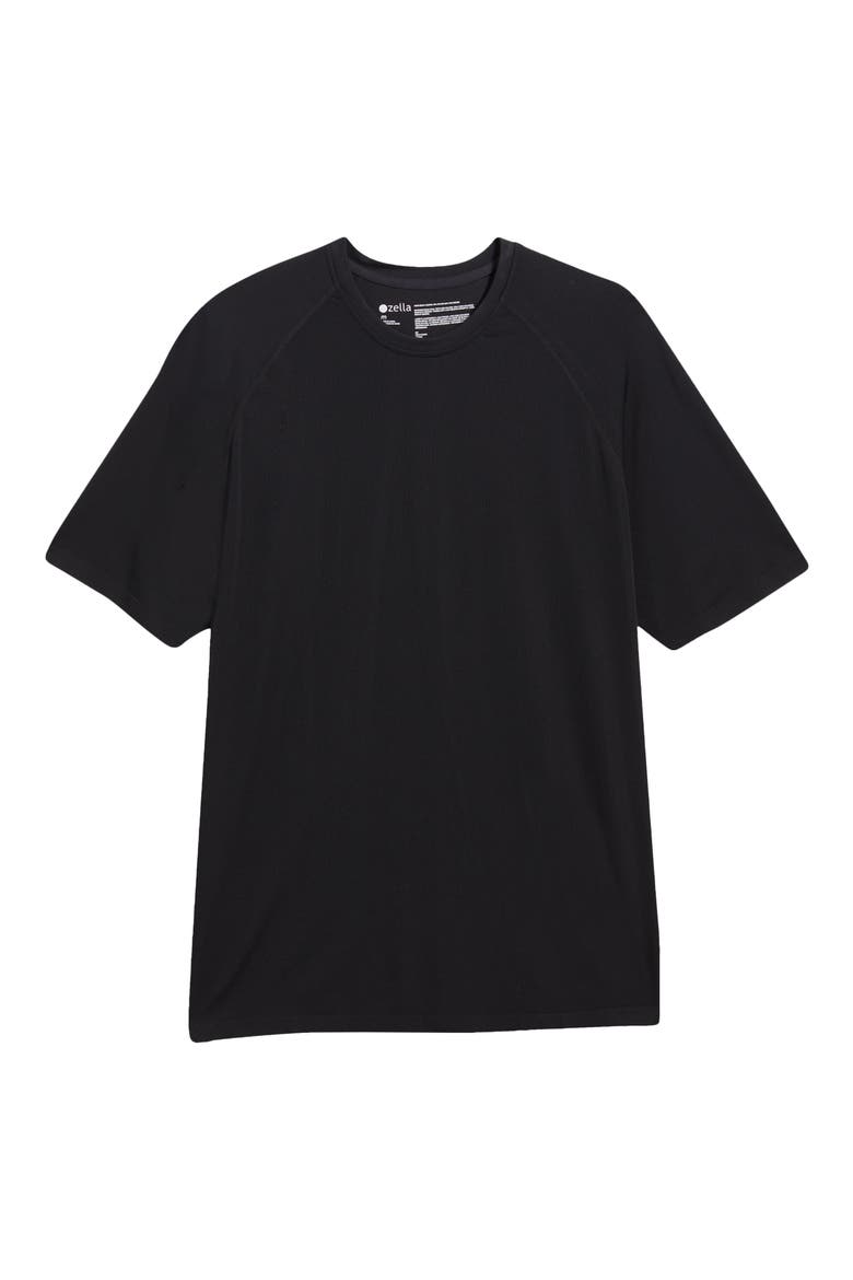 Stretch Raglan T-Shirt, Alternate, color, BLACK CAVIAR