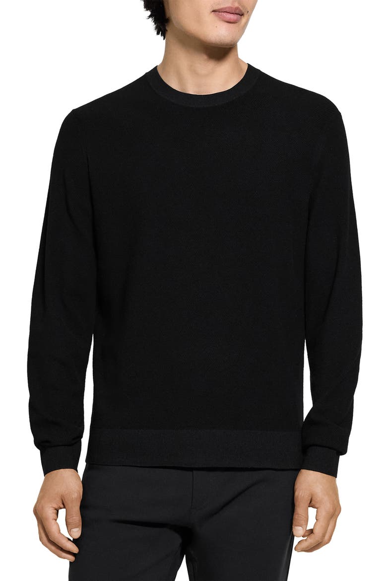 Riland Crewneck Sweater, Main, color, BLACK - 001