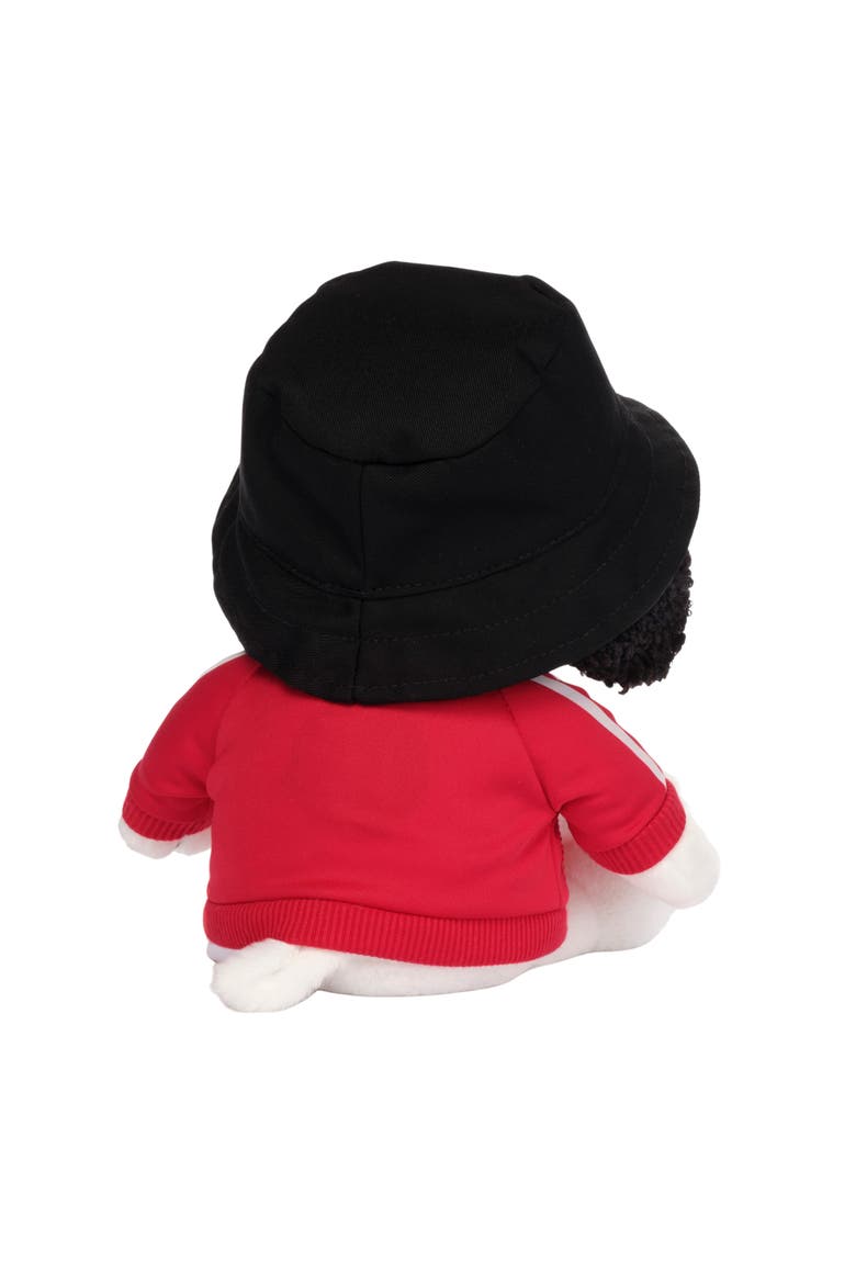 Hip Hop Snoopy Plush Dog Stuffed Animal Toy with Hat & Track Jacket, Alternate, color, White