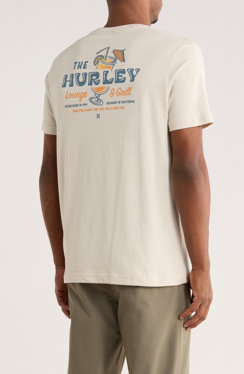 Hurley Lounging Graphic T-Shirt, Alternate, color, Bone