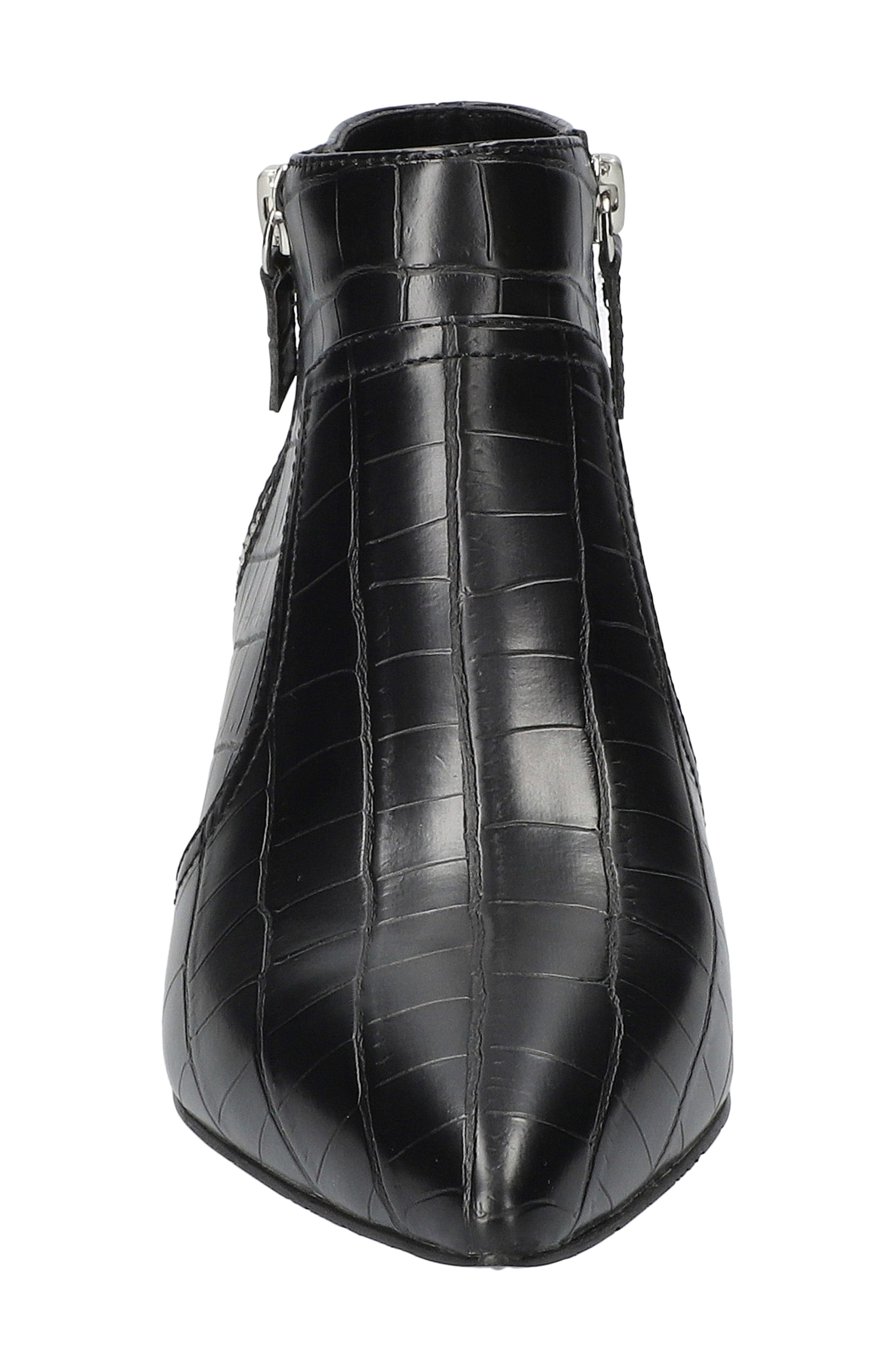 EASY STREET Annalee Kitten Heel Bootie, Alternate, color, Black Croco