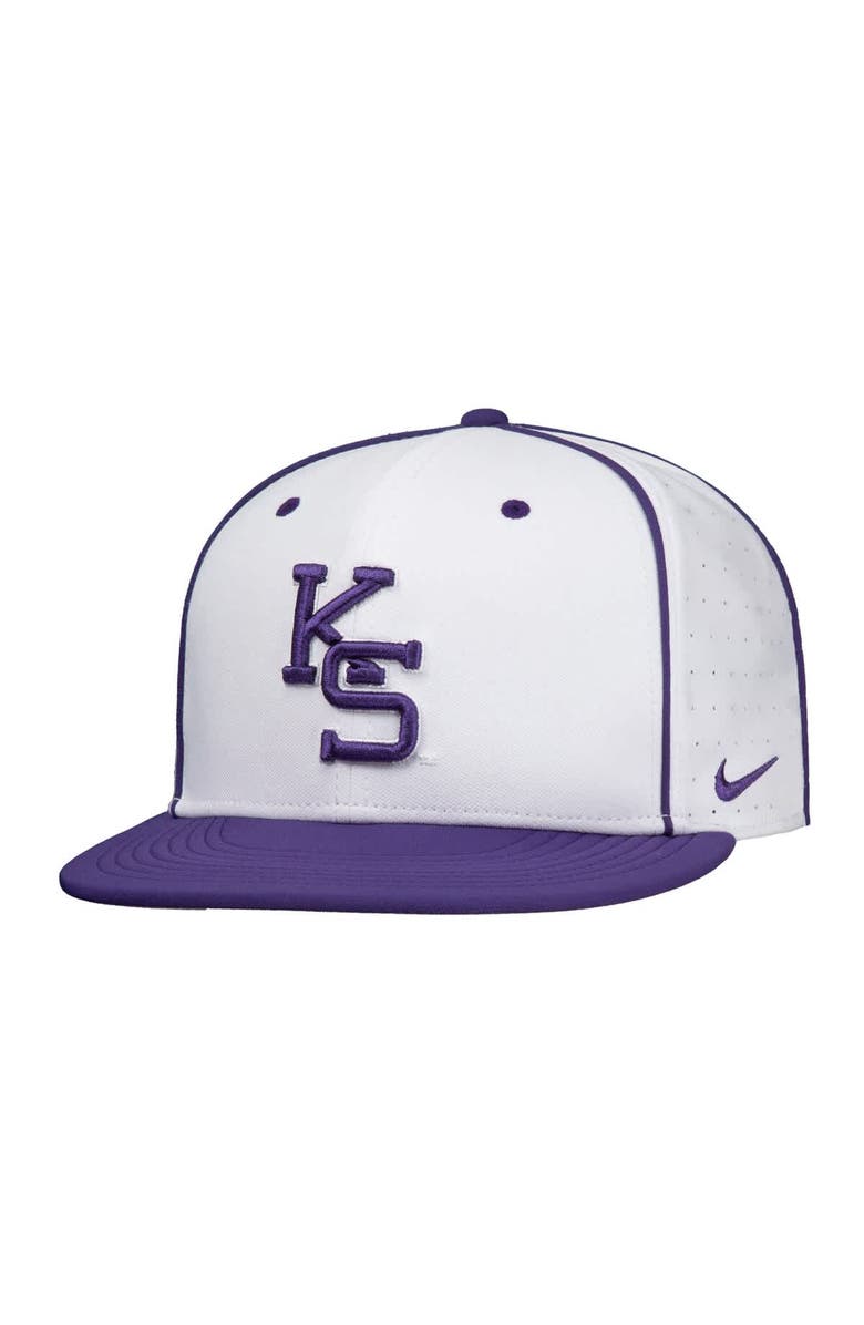 Nike Men's Nike White Kansas State Wildcats 2025 On-Field True Performance Baseball Fitted Hat, Alternate, color, White