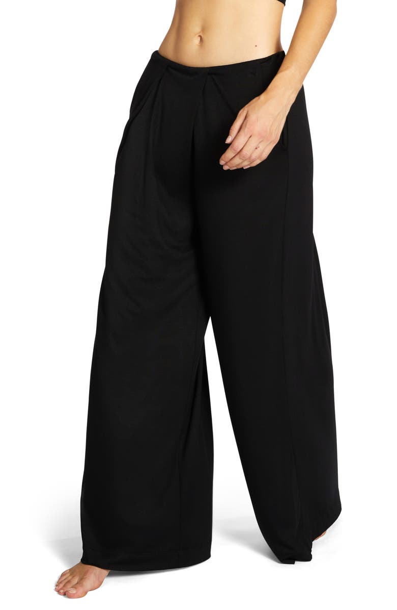 Robin Piccone Ava Pleated Wide Leg Pants, Alternate, color,