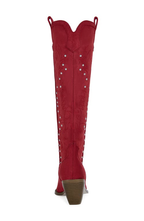 Azalea Wang Beckett Western Boot In Red