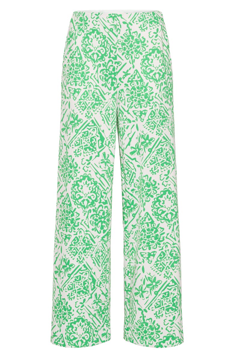 ICHI Kate Print Straight Leg Pants, Alternate, color,