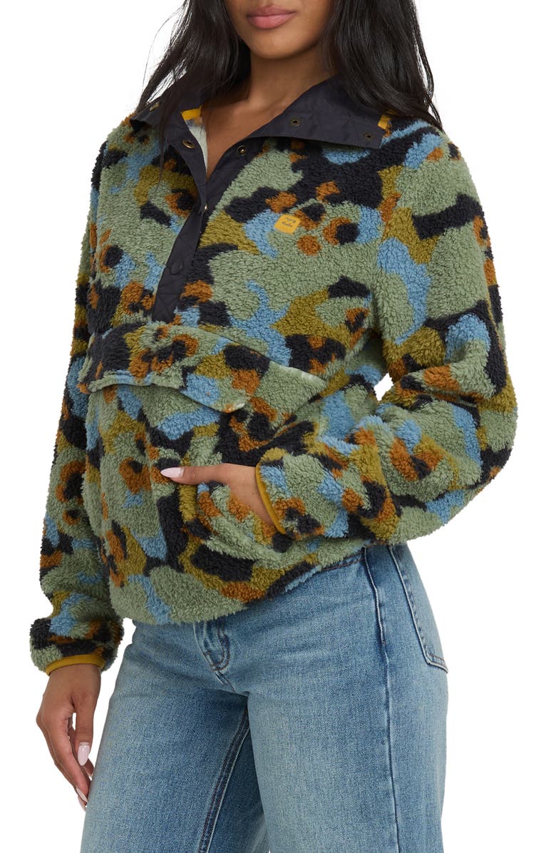 Billabong Switchback Fleece Pullover, Alternate, color, Dark Green