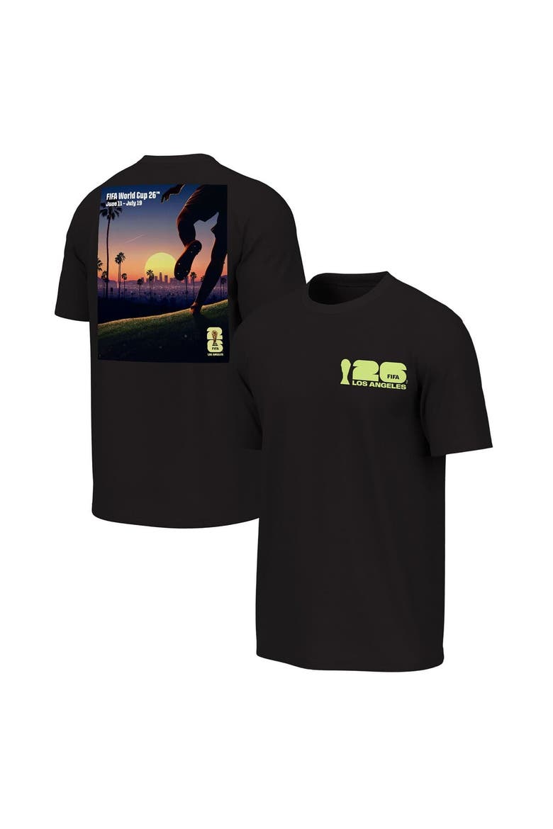Men's Outerstuff Black 2026 FIFA World Cup Los Angeles Host City Poster Graphic T-Shirt, Main, color, Black